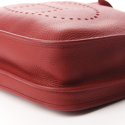 Hermes Taurillon Clemence Evelyne III GM Rouge Garance 7 of 12