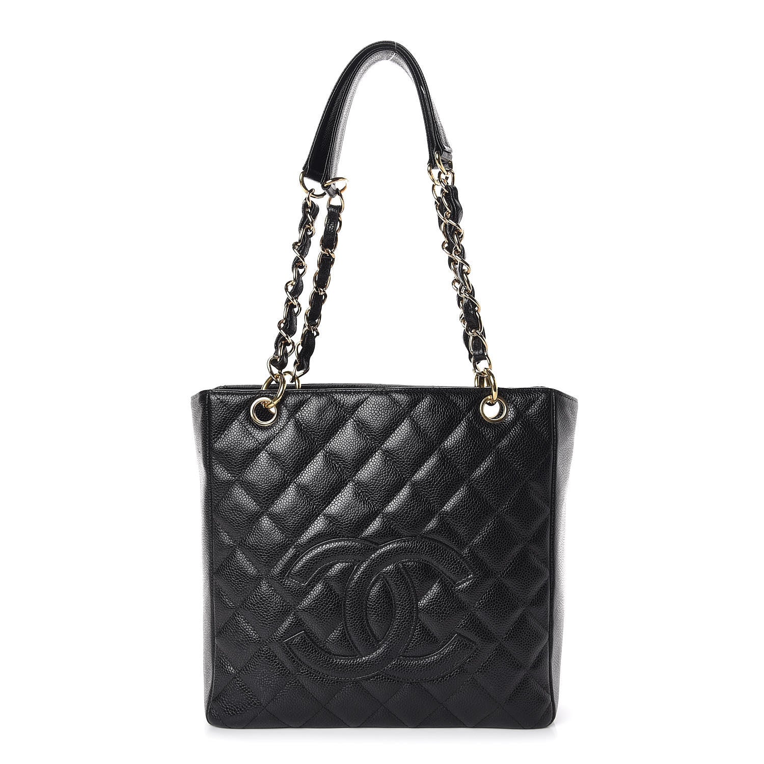 Chanel Caviar Quilted Petit Shopping Tote PST Black 1 of 11