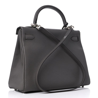 Hermes Togo Kelly Retourne 32 Etain 3 of 12
