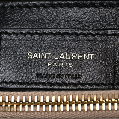 Saint Laurent Calfskin Y Quilted Monogram Small Loulou Chain Satchel Dark Beige 6 of 10