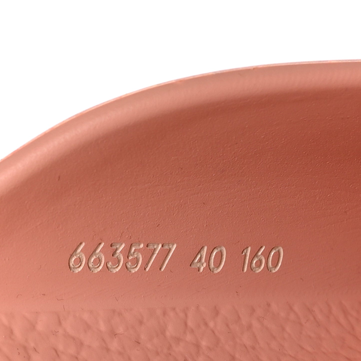 Rubber GG Monogram Perforated Elea Platform 55mm Lug Sole Sandals 40 Peachy Chic
