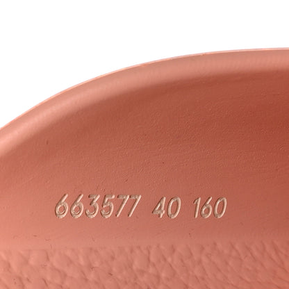 Gucci Rubber GG Monogram Perforated Elea Platform 55mm Lug Sole Sandals 40 Peachy Chic 6 of 8