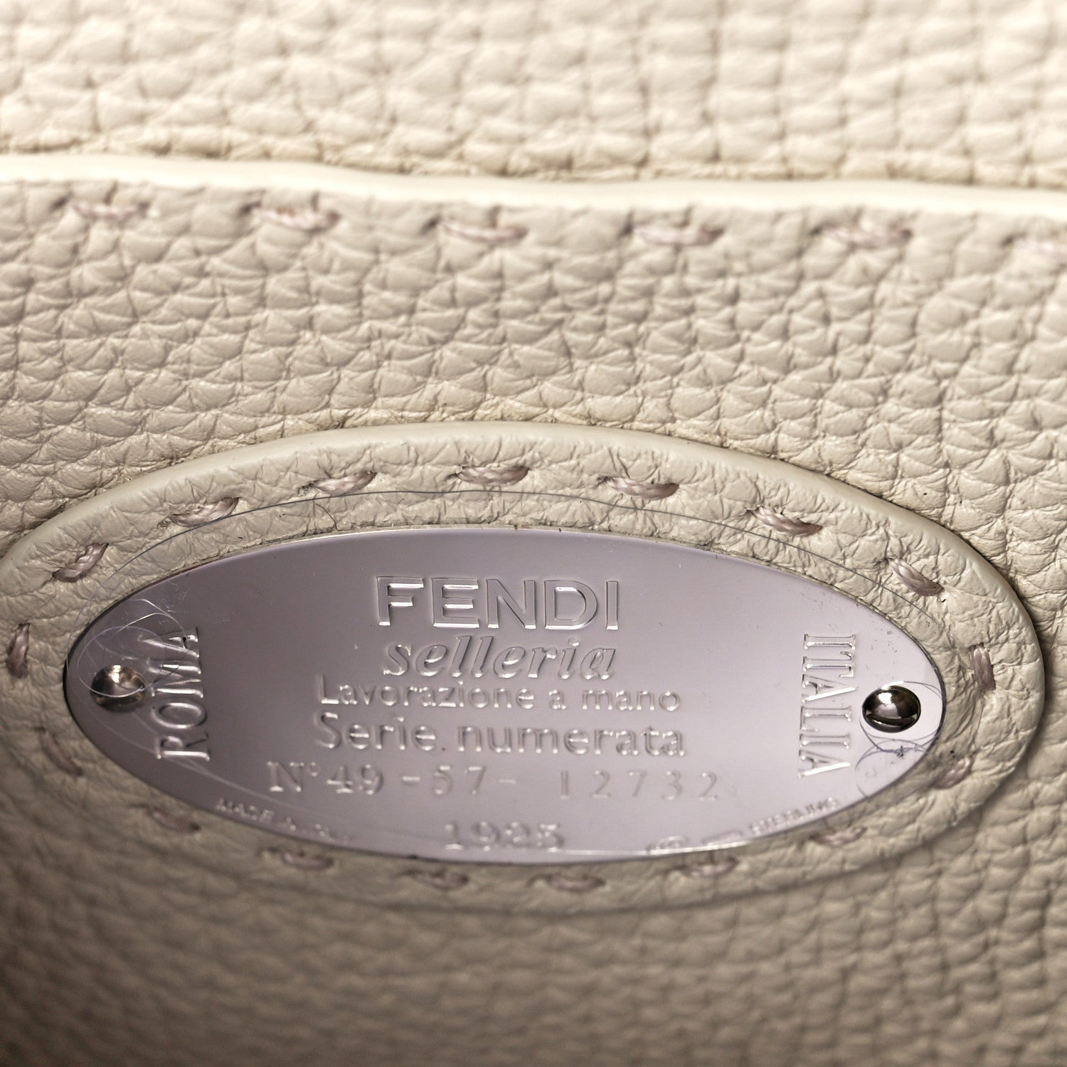 Fendi Cuoio Romano Selleria Chamois Small Peekaboo I SEE U Satchel Corda Camelia Cipria 6 of 11