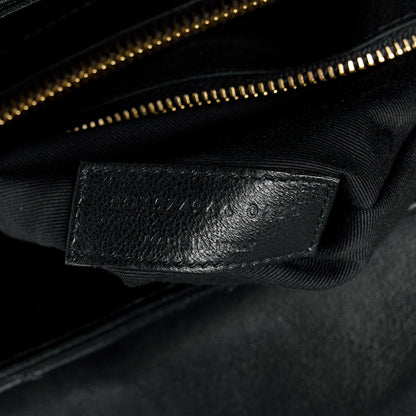 Saint Laurent Calfskin Y Quilted Monogram Medium Loulou Chain Satchel Black 8 of 13