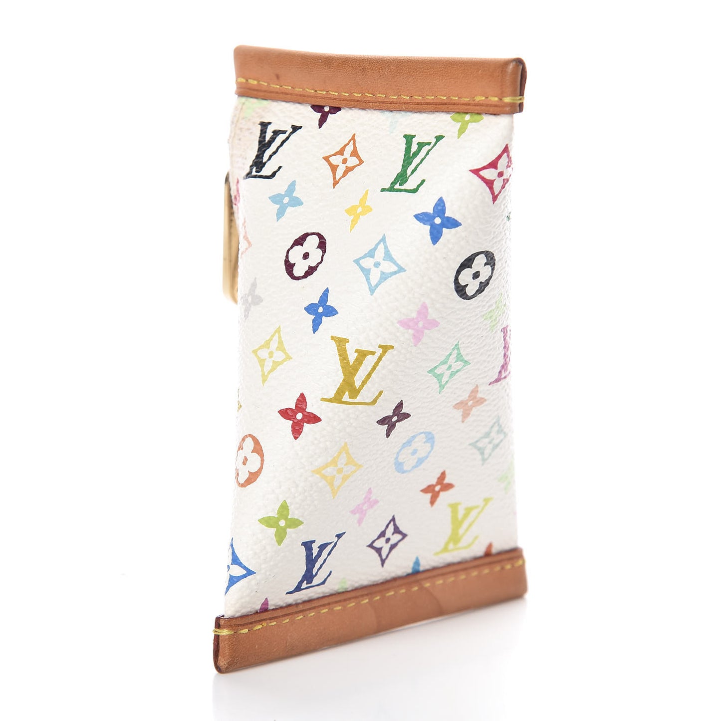 Monogram Multicolor Berlingot Coin Purse White
