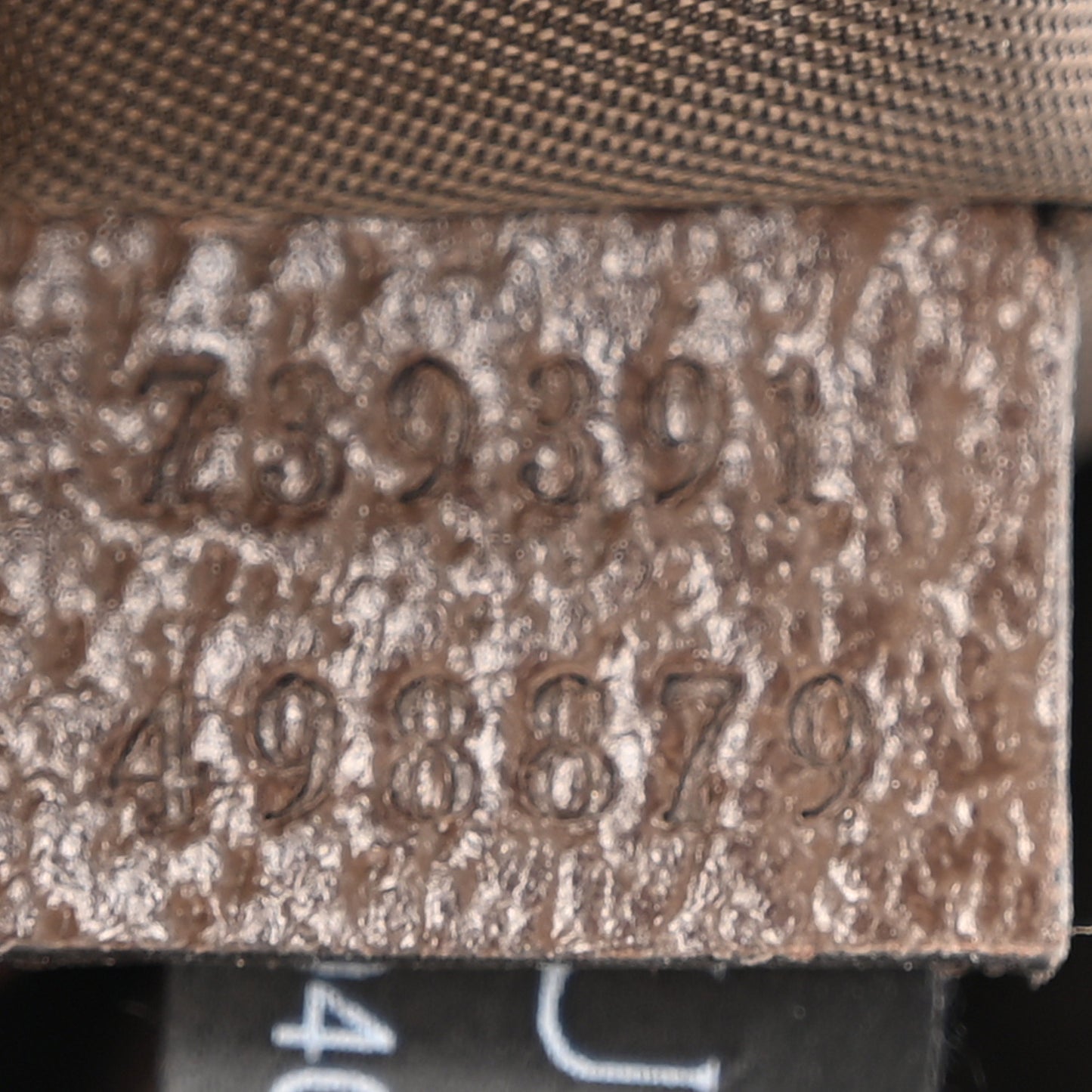 GG Supreme Monogram Textured Dollar Calfskin Web Small Savoy Toiletry Case Beige Ebony