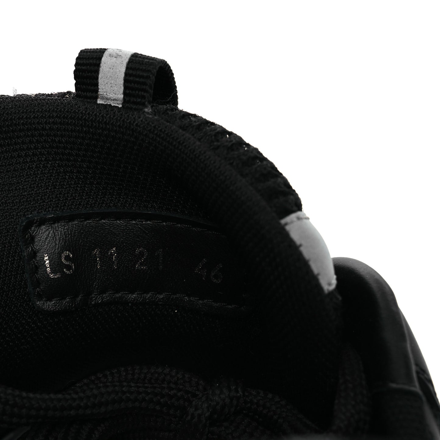 Technical Mesh Calfskin Mens B22 Sneakers 46 Black