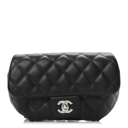 Chanel Calfskin Quilted CC Uniform Flap Belt Bag Black 1 of 11