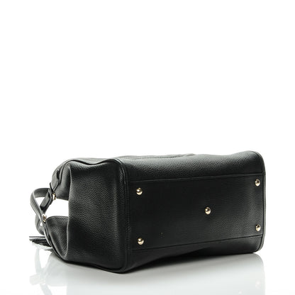 Gucci Pebbled Calfskin Medium Soho Shoulder Bag Black 4 of 7