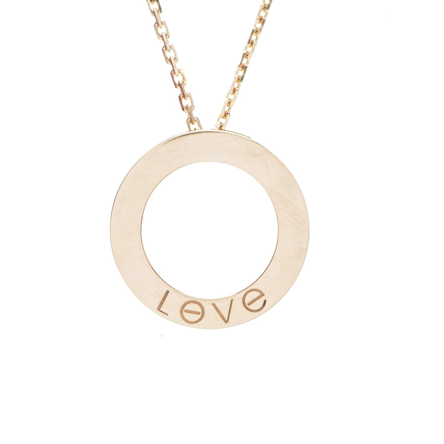 Cartier 18K Yellow Gold LOVE Pendant Necklace 3 of 8