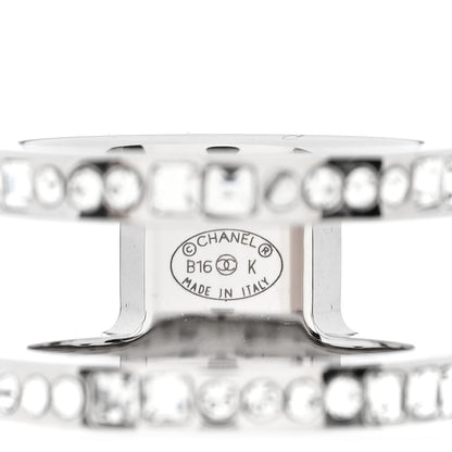 Chanel Crystal CC Ring 52 6 Silver 4 of 4