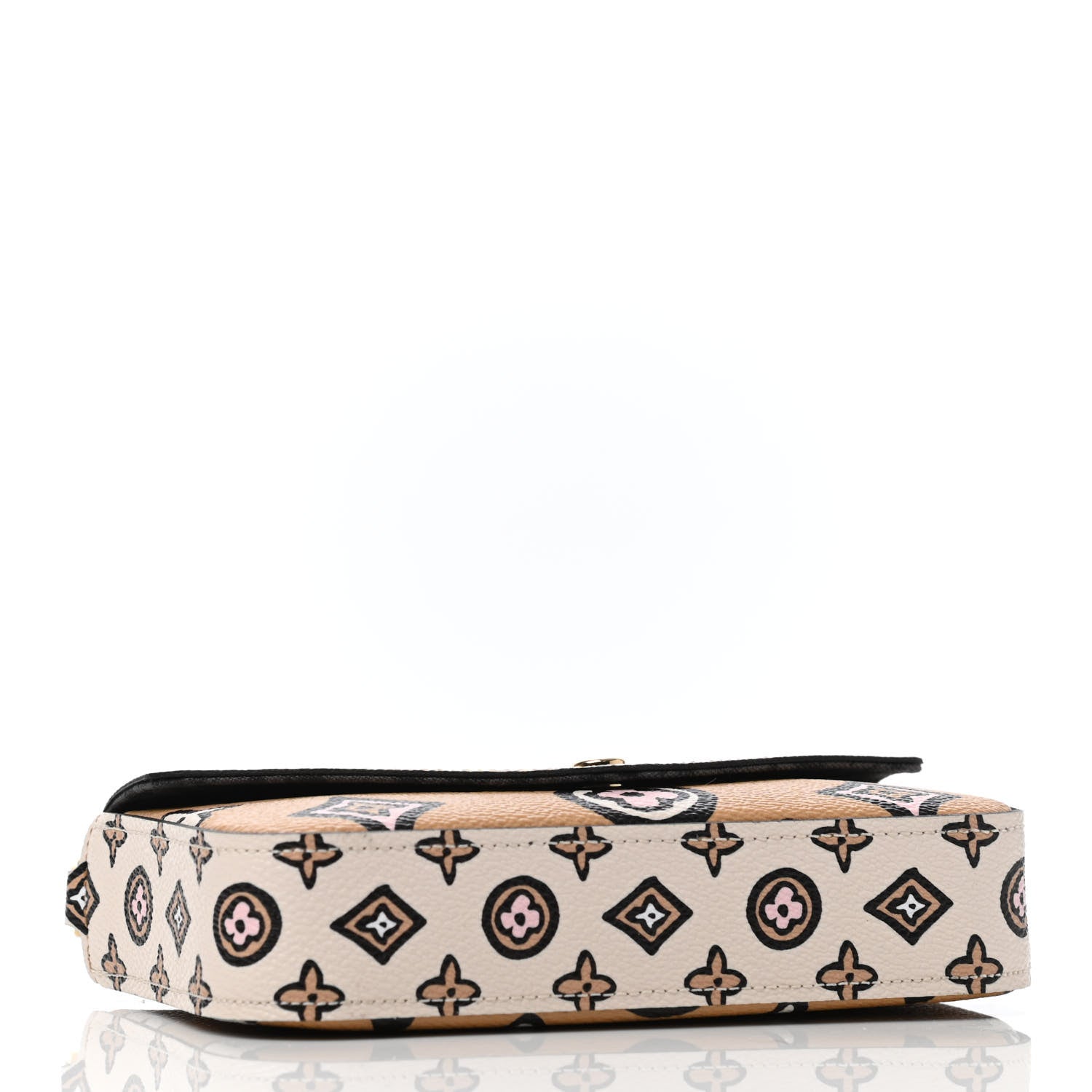 Louis Vuitton Monogram Wild At Heart Felicie Strap & Go Arizona Creme 4 of 5