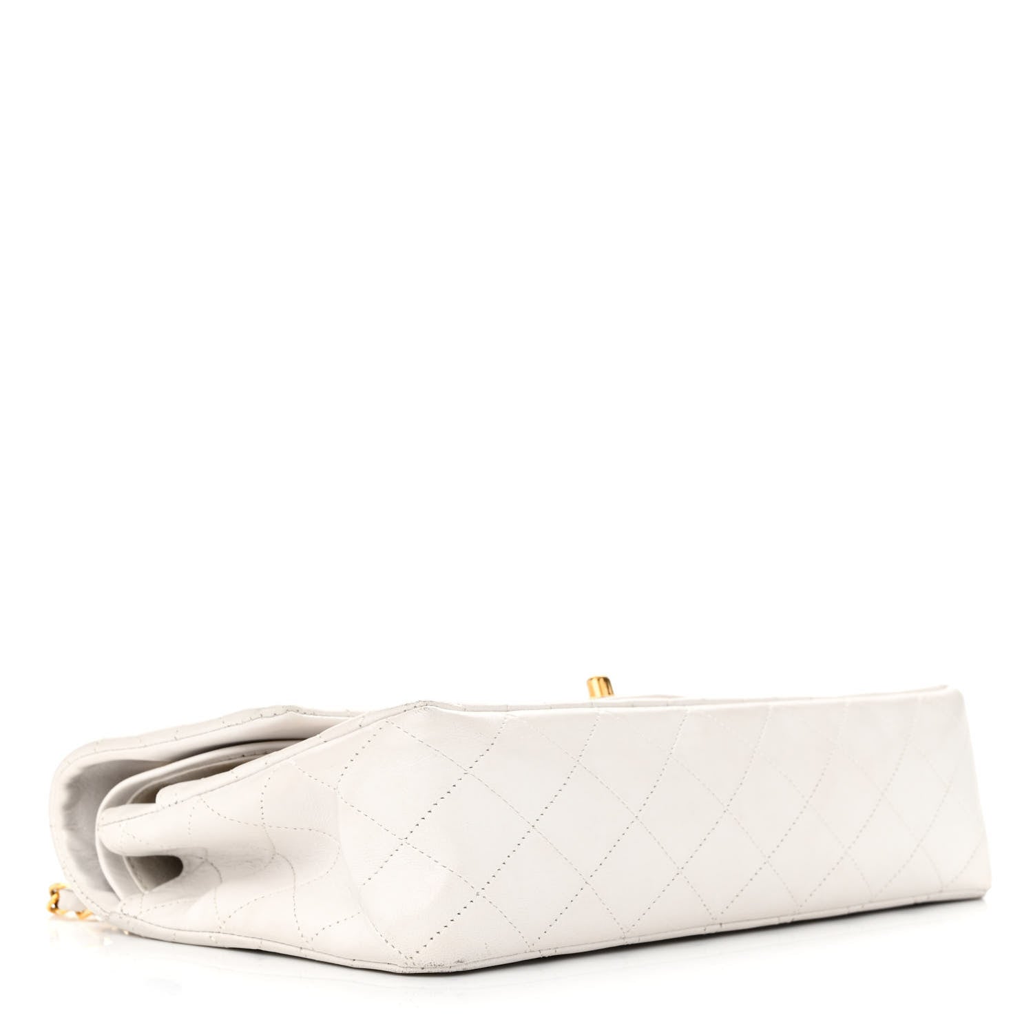 Chanel Lambskin Quilted Medium Double Flap White 4 of 20