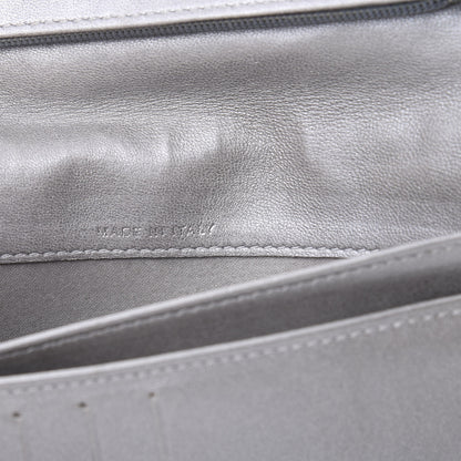 Chanel Lambskin Camellia Embossed Yen Wallet Black 7 of 11