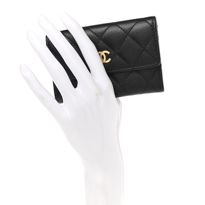 Chanel Caviar Quilted Flap Card Holder Black 2 of 8