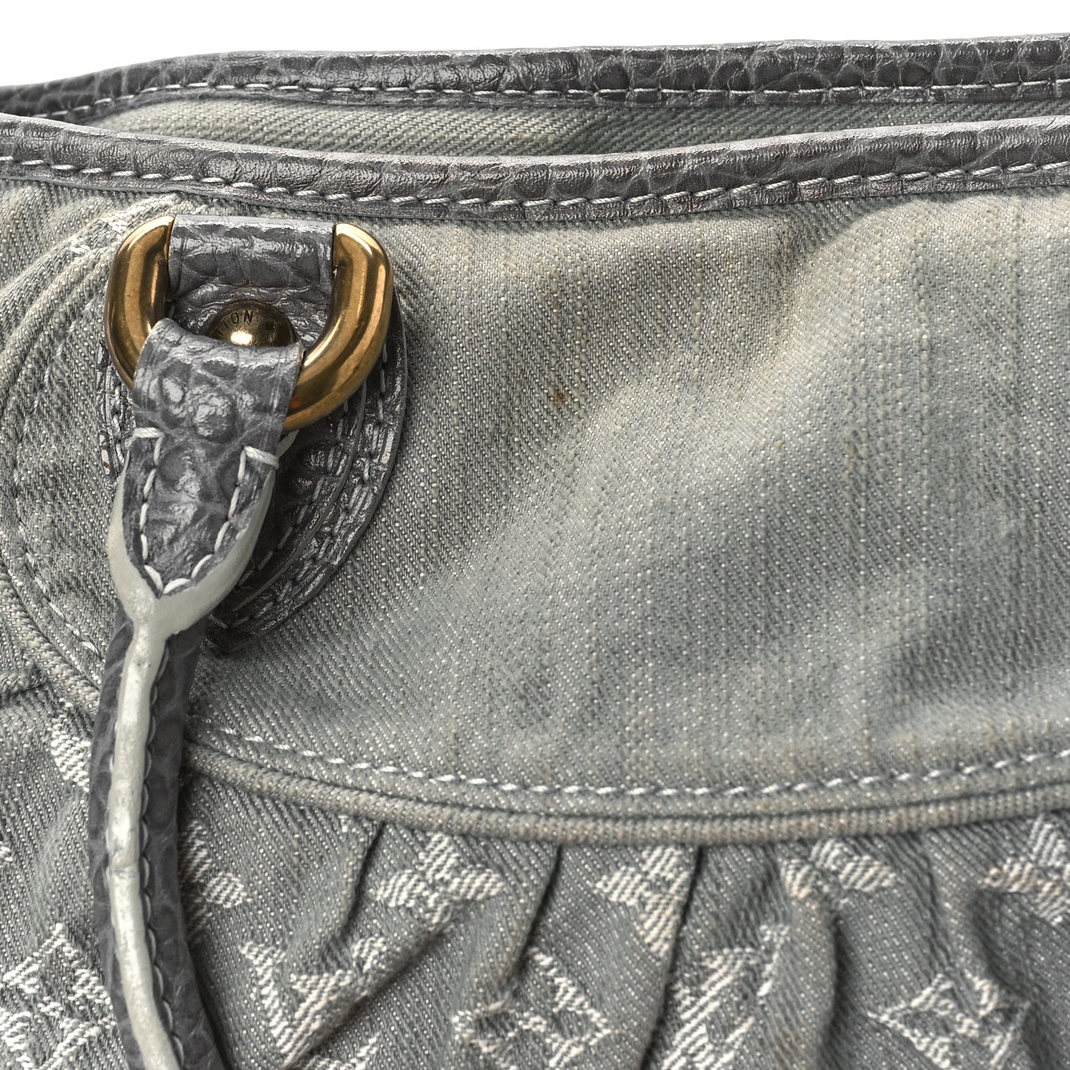 Louis Vuitton Denim Neo Cabby MM Grey 10 of 14