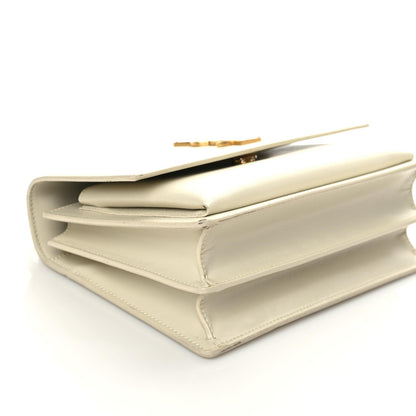 Saint Laurent Calfskin Medium Monogram Sunset Blanc Vintage 8 of 10