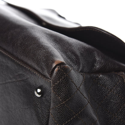Chanel Glazed Caviar Pocket In The City Tote Brown 11 of 12