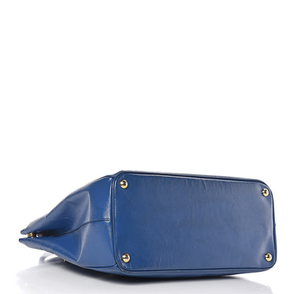 Prada Saffiano Vernice Shopping Tote Azzurro 4 of 26
