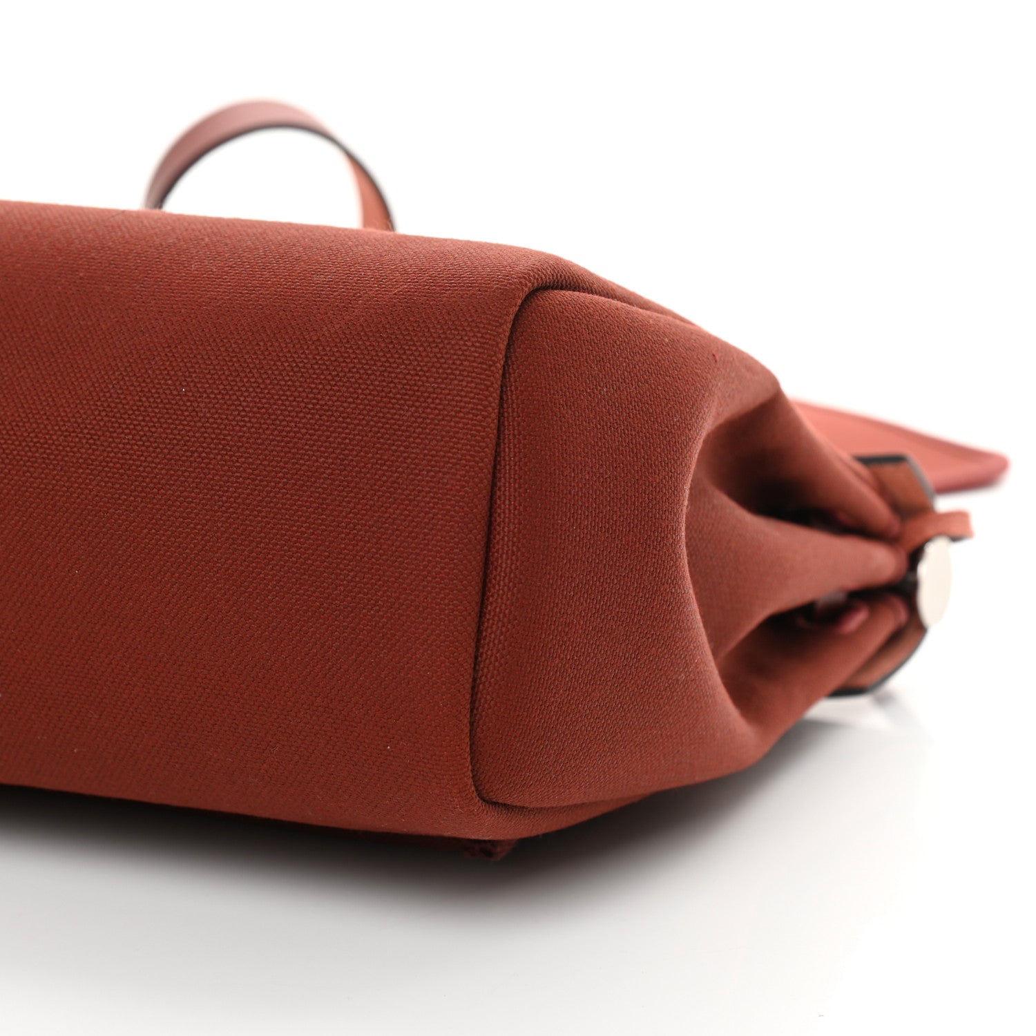 Hermes Vache Hunter Toile Herbag Zip 31 PM Rouge H 11 of 15