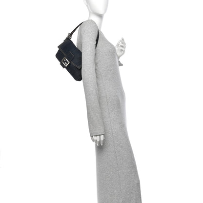 Fendi Denim Baguette Blue 2 of 9