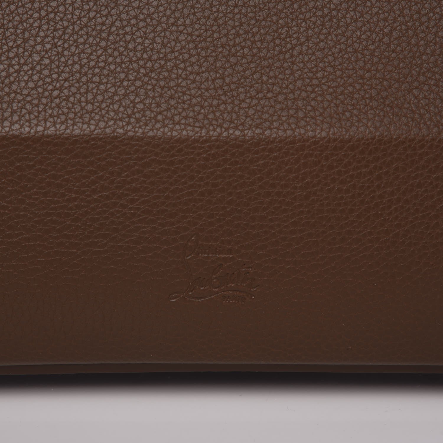 Christian Louboutin Suede Grained Calfskin Studded Large Eloise Satchel Brown 9 of 9