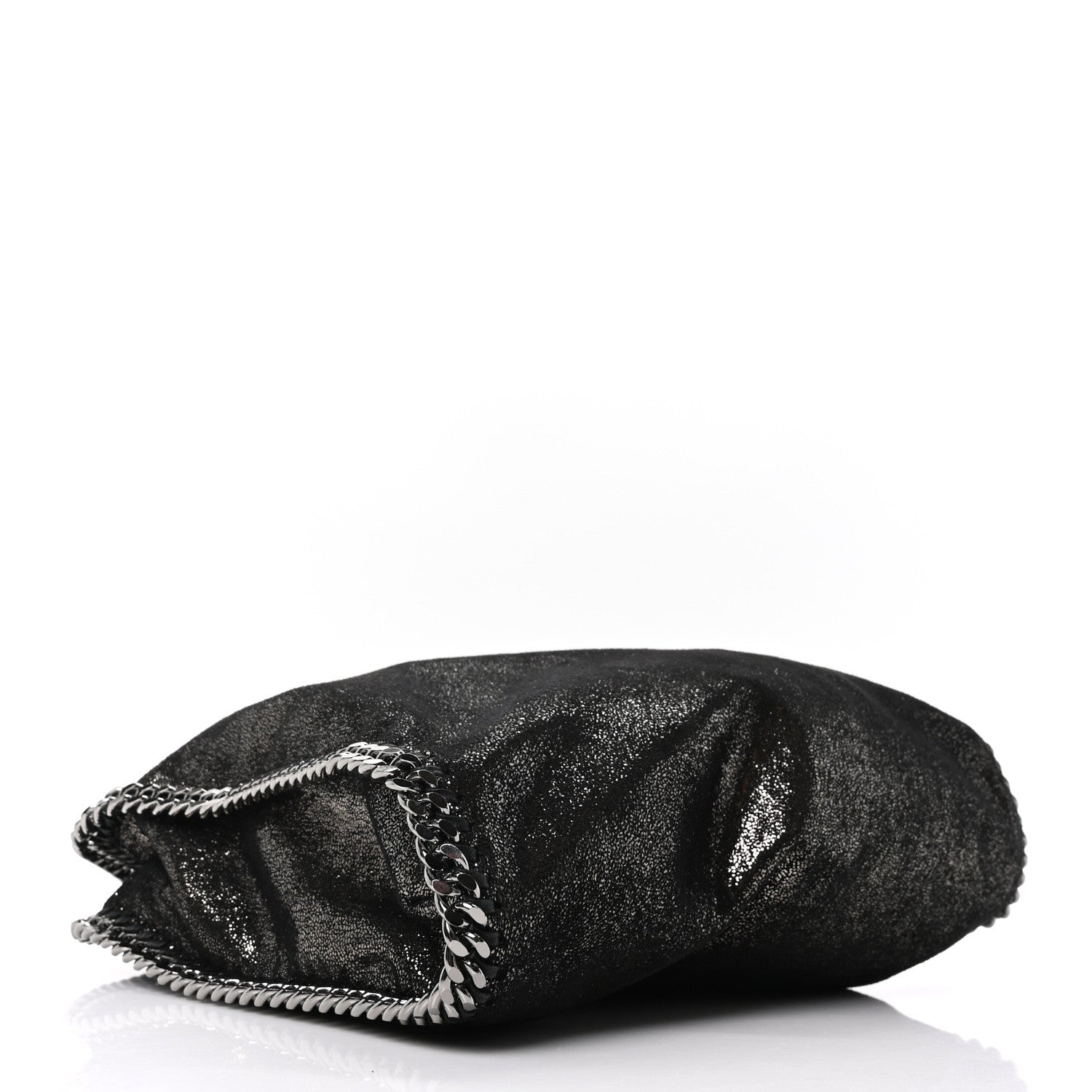 Stella McCartney Chamois Shiny Dotted Small Falabella Tote Ruthenium 4 of 9