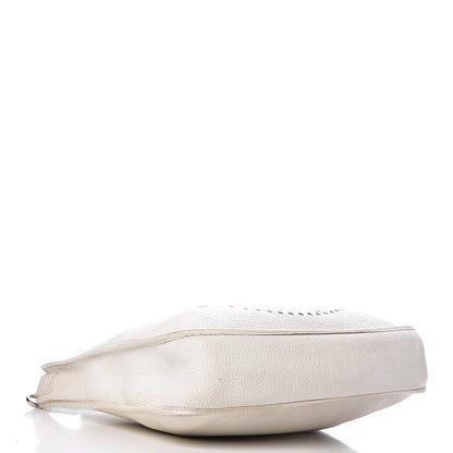 Hermes Taurillon Clemence Evelyne PM White 4 of 21