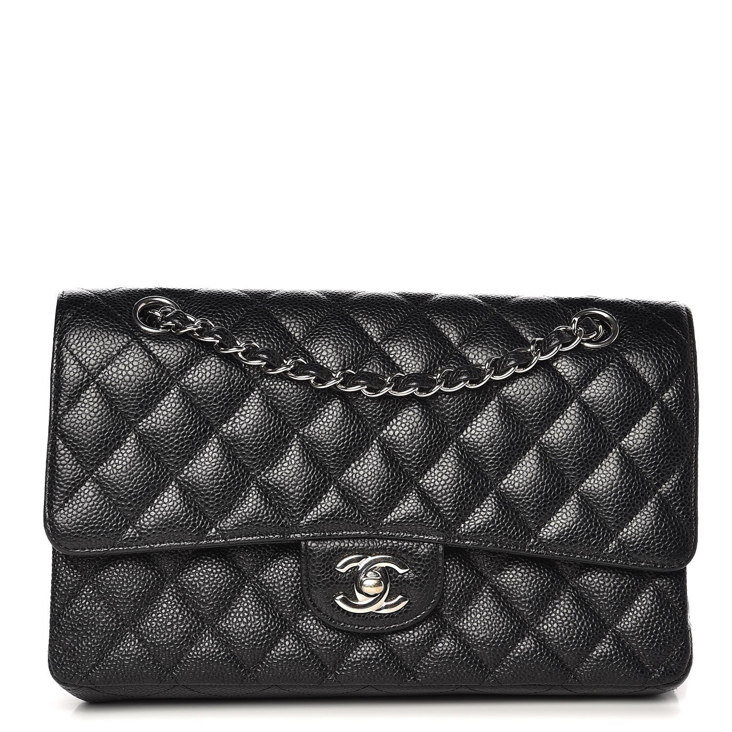 Chanel Caviar Quilted Medium Double Flap Black 1 of 7
