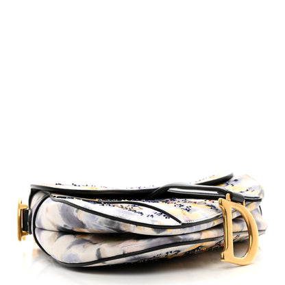 Christian Dior Calfskin Embroidered Kaleidiorscopic Saddle Bag Multicolor 4 of 10