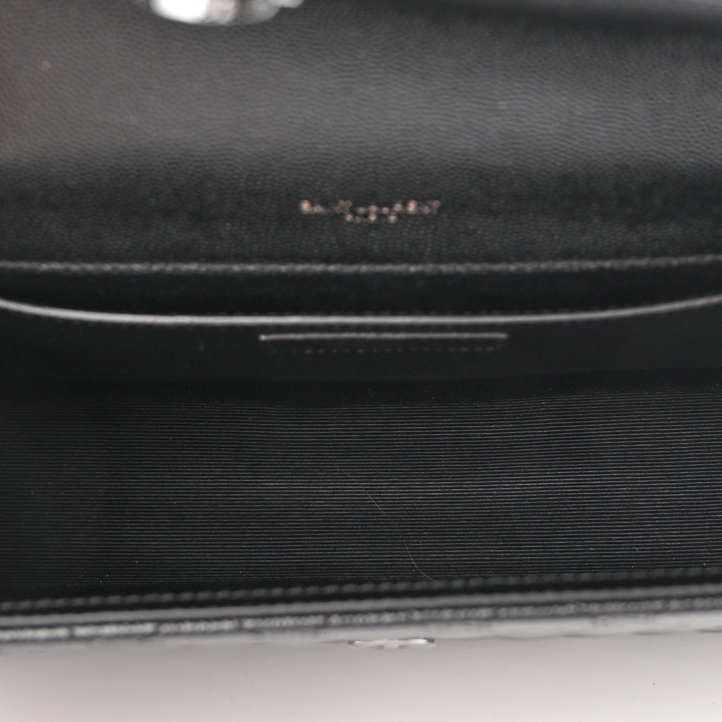 Grain De Poudre Textured Mixed Matelasse Triquilt Medium Monogram Monochrome Satchel Black