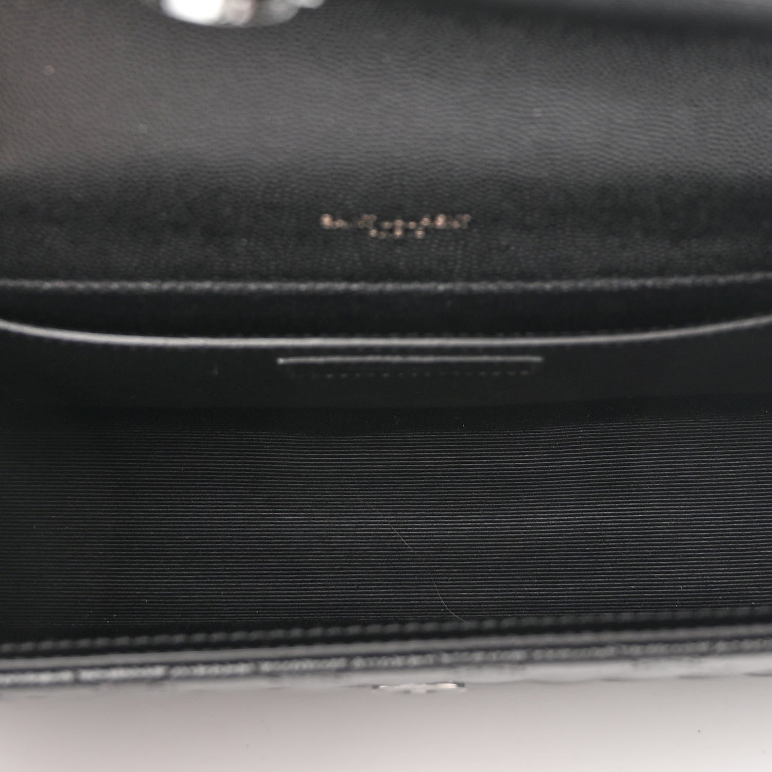 Saint Laurent Grain De Poudre Textured Mixed Matelasse Triquilt Medium Monogram Monochrome Satchel Black 3 of 8