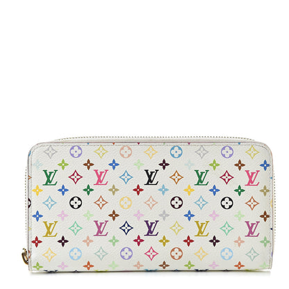 Louis Vuitton Monogram Multicolor Zippy Wallet White Litchi 1 of 8