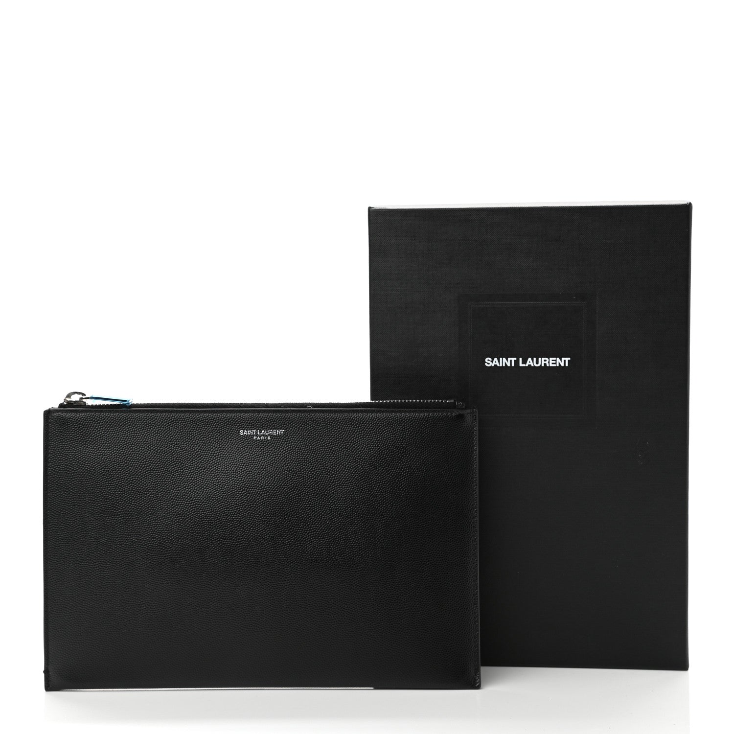 Saint Laurent Grain de Poudre Mini Tablet Holder Black 9 of 9