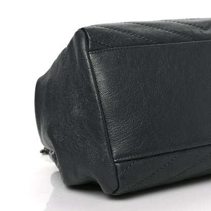 Saint Laurent Vintage Lambskin Chevron Monogram Medium Nolita Dark Smog 7 of 8