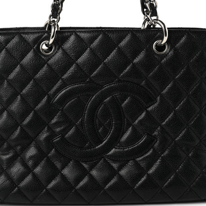 Chanel Caviar Quilted Grand Shopping Tote GST Black 8 of 10