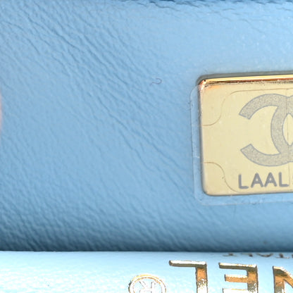 Chanel Shiny Caviar Pick Me Up Flap Belt Bag Light Blue 8 of 11