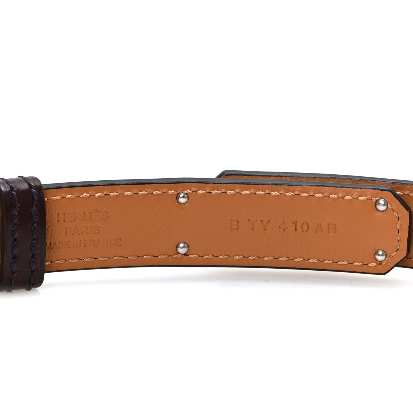 Hunter Calfskin Kelly 18 Duo Belt Rouge Sellier