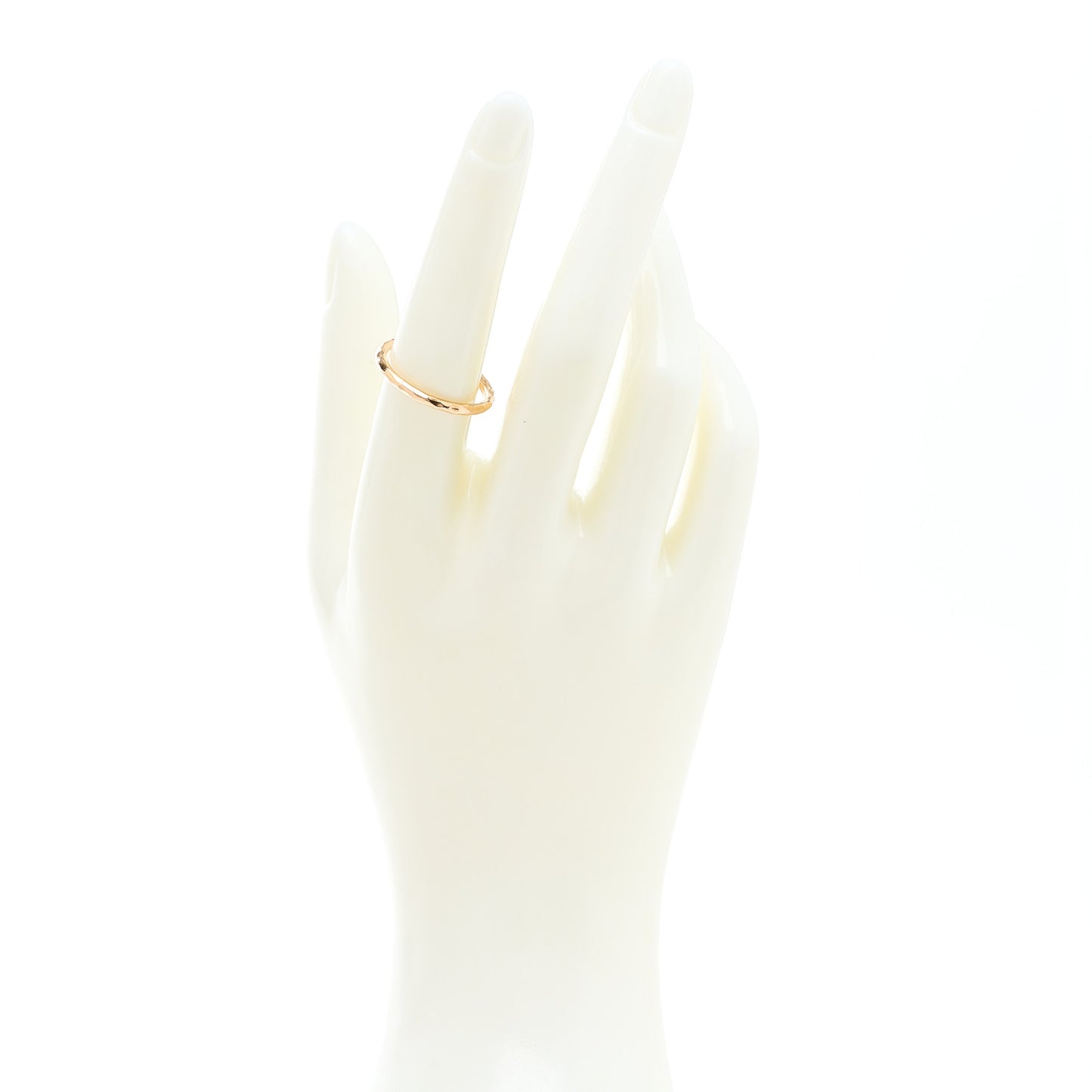 18K Rose Gold Paloma Picasso Hammered Ring 54 7