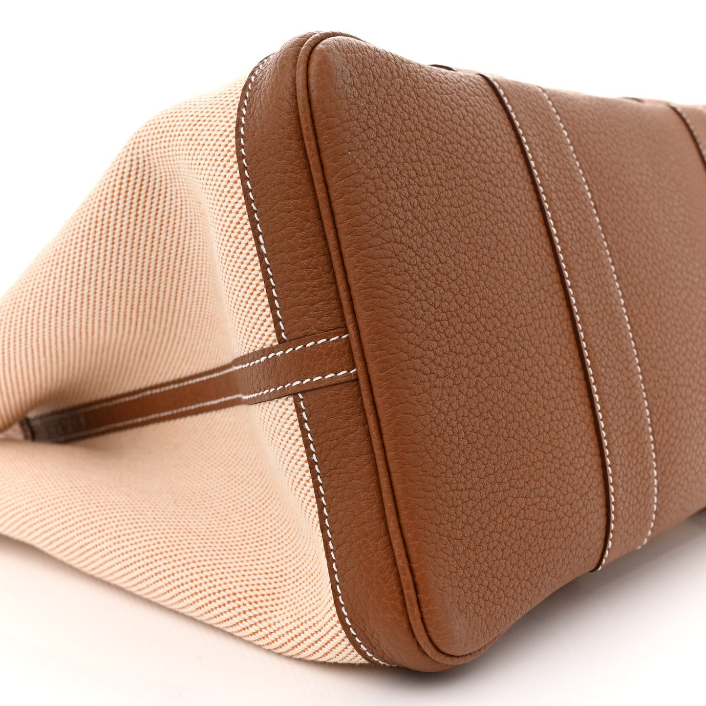 Twill H Negonda Garden Party 36 MM Tote Ecru Desert Gold