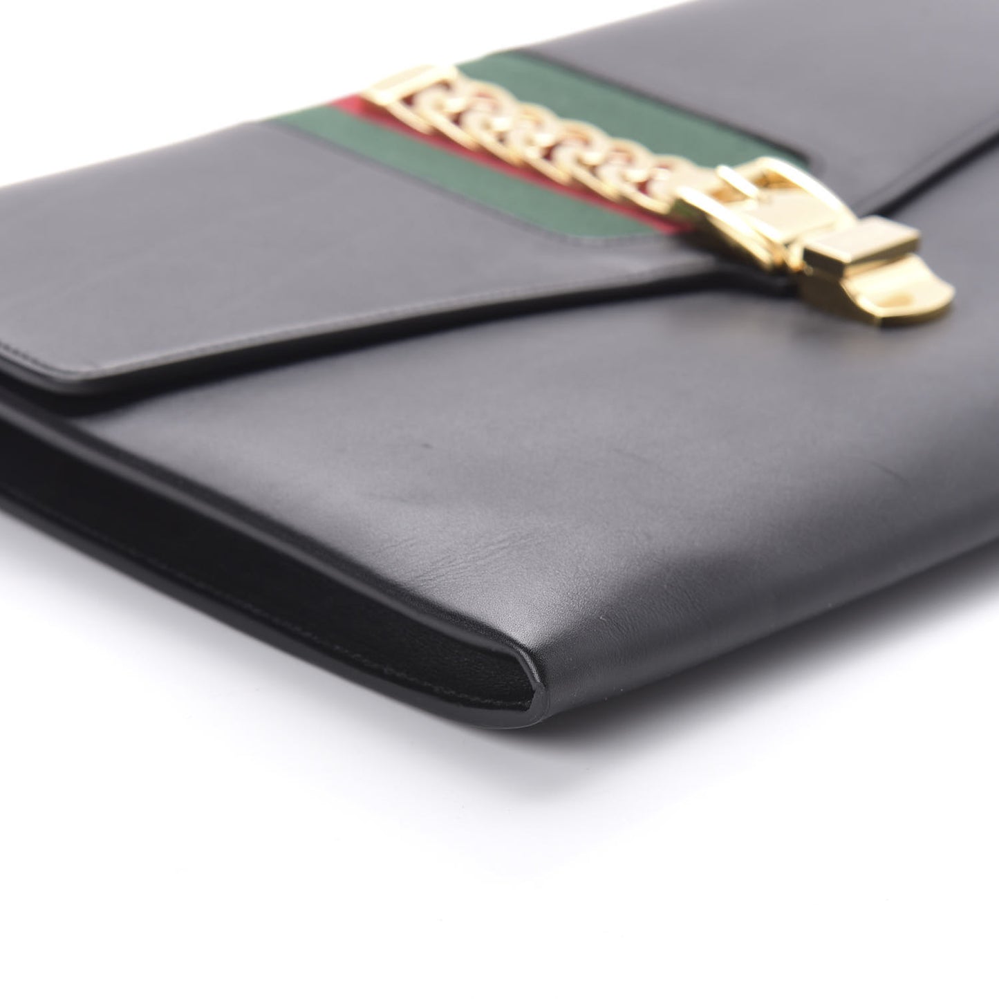 Calfskin Maxi Sylvie Clutch Black