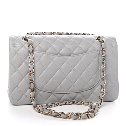 Chanel Caviar Quilted Medium Double Flap Grey 2 of 8
