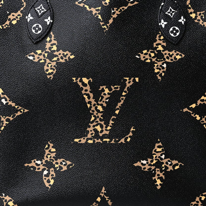 Louis Vuitton Monogram Giant Jungle Neverfull MM Black 6 of 9