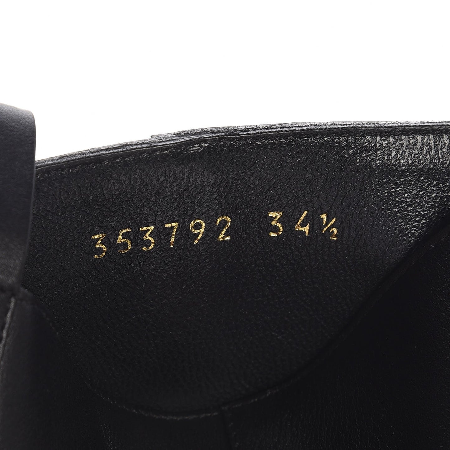 Calfskin Tess Horsebit Ankle Boots 34.5 Black