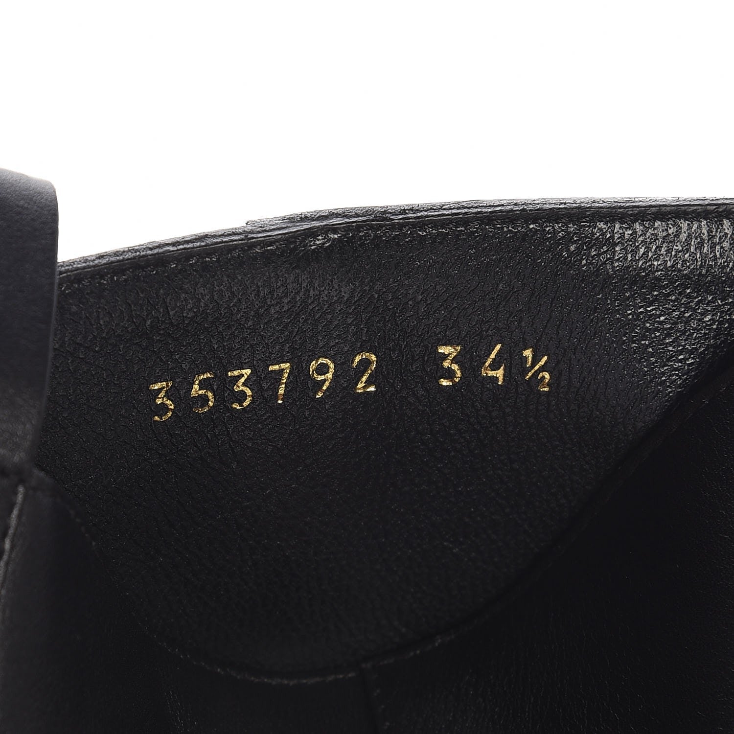Gucci Calfskin Tess Horsebit Ankle Boots 34.5 Black 7 of 7