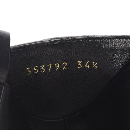Gucci Calfskin Tess Horsebit Ankle Boots 34.5 Black 7 of 7