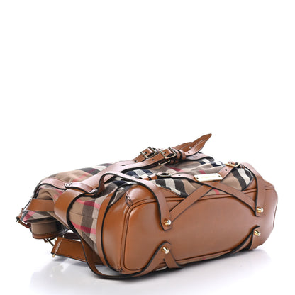 Burberry House Check Bridle Calfskin Medium Gosford Hobo Tan 3 of 4