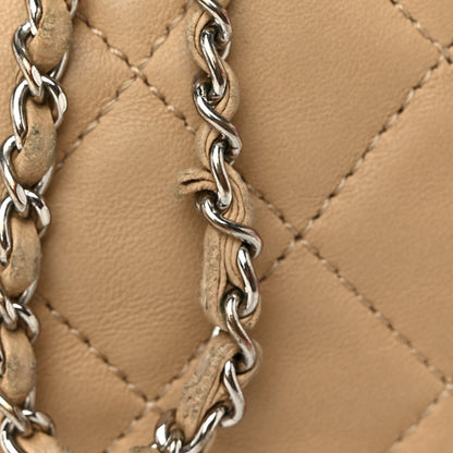 Chanel Lambskin Quilted Small CC Chain Bucket Drawstring Bag Light Beige 11 of 13