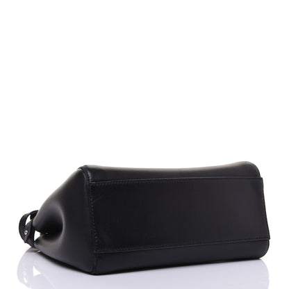 Fendi Nappa Karung Monster Eyes Mini Peekaboo Iconic Satchel Black Papavero 4 of 23