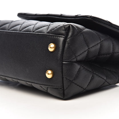 Chanel Caviar Quilted Mini Coco Handle Flap Black 10 of 11